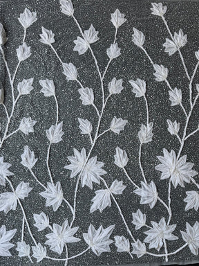 Ivory 3D Flower Lace - Faberge