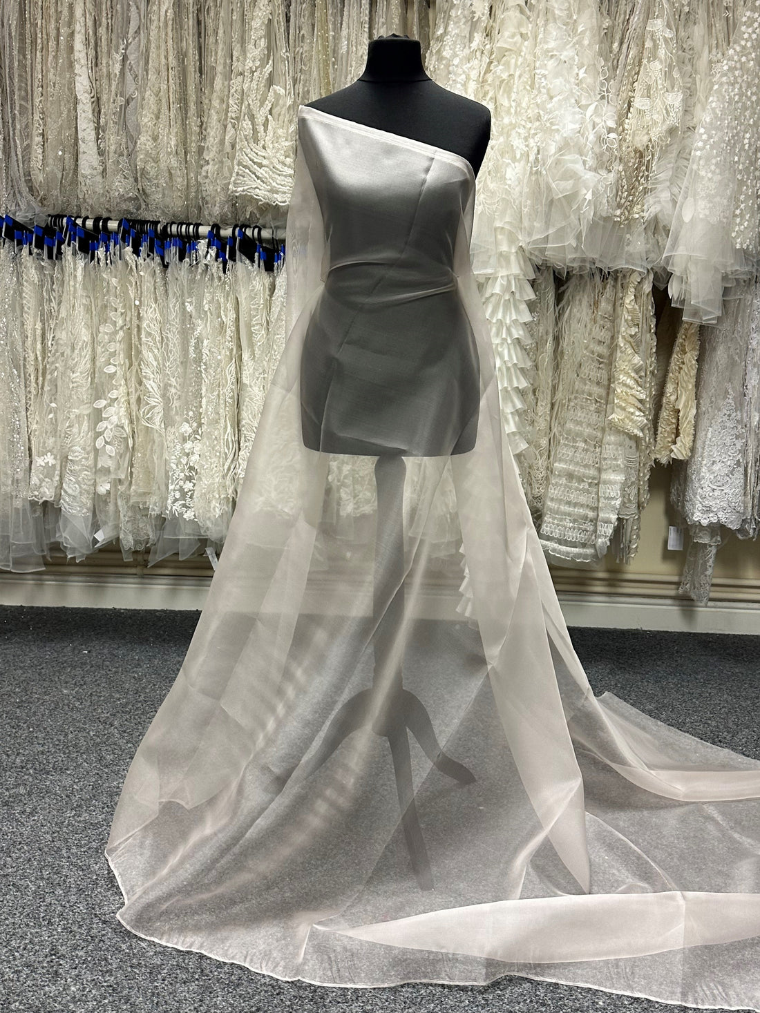 Pale Ivory Silk Organza P769