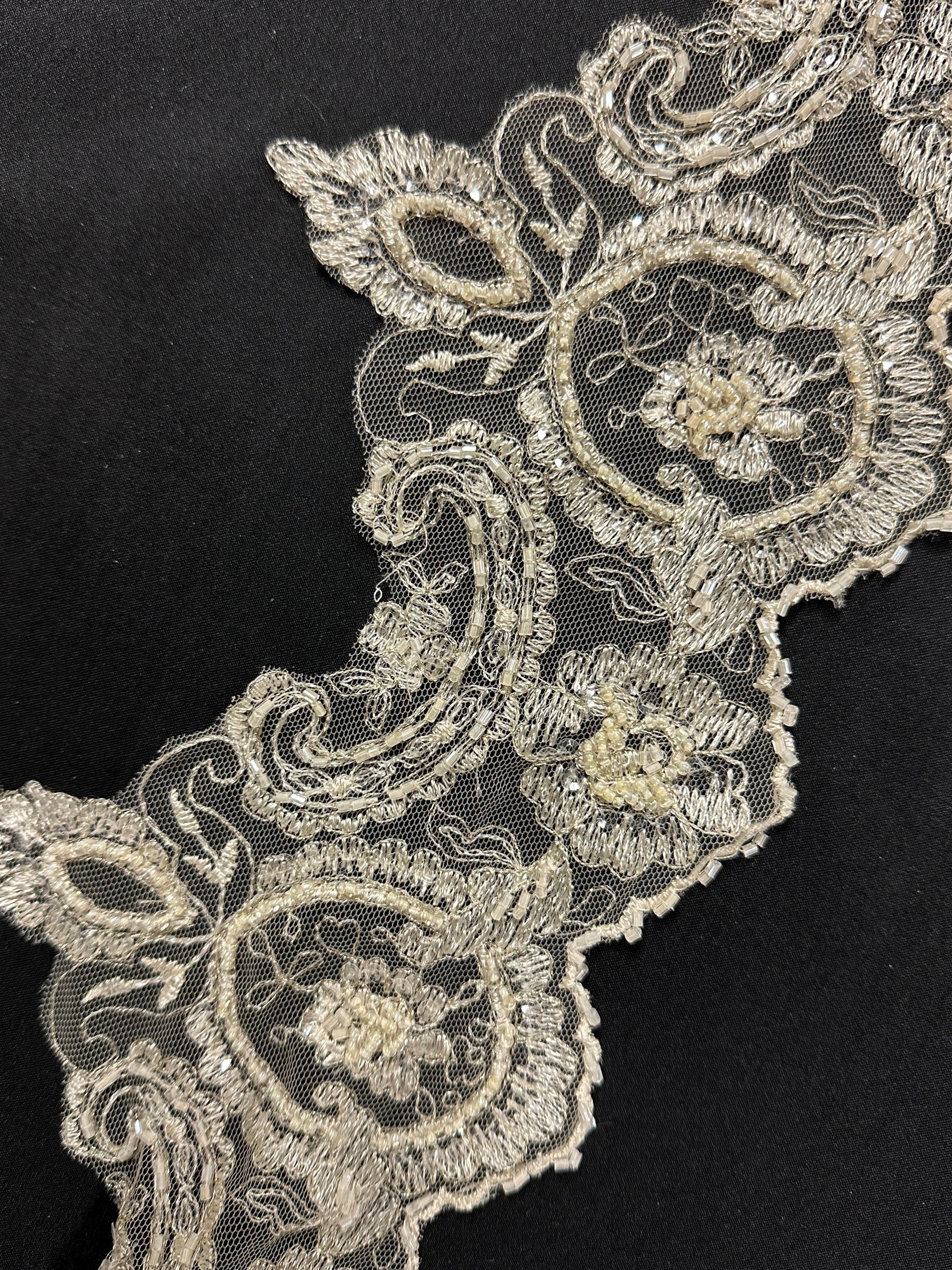 Cappuccino Embroidered Lace Trim - Sienna (CF T 052)