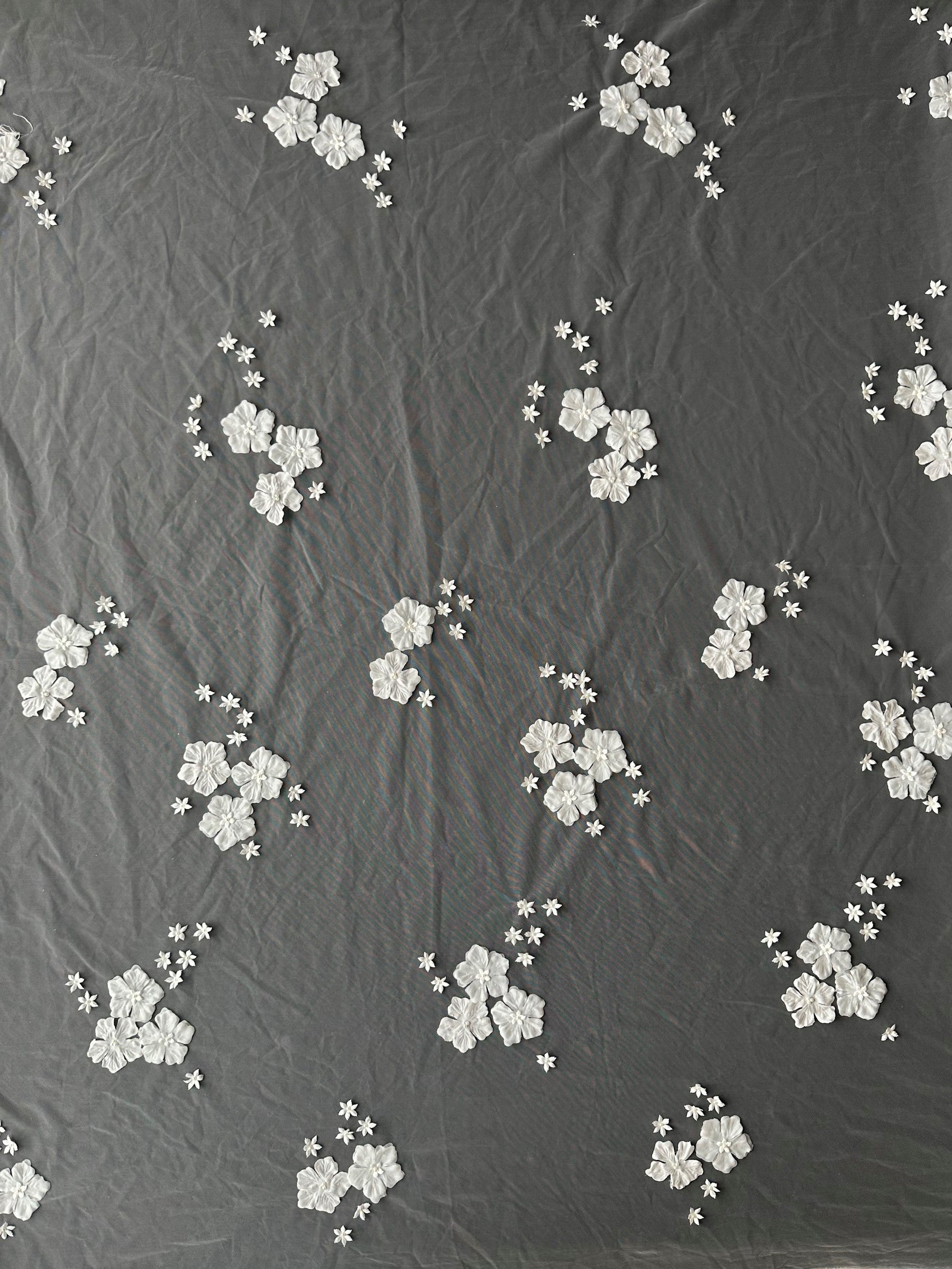 Ivory 3D Flower Lace - Yoga