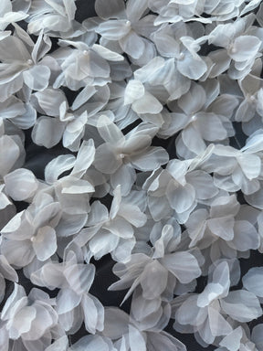 Ivory 3D Flower Lace - Sheeba