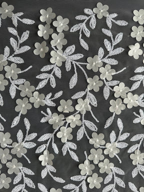 Ivory 3D Embroidered Lace – Finch