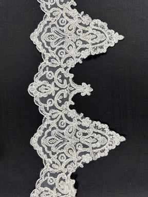 Ivory Beaded Lace Trim - Zara T 902(CF)
