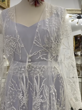 Ivory Embroidered Lace - Hayley