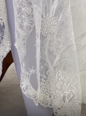 Ivory Embroidered Lace - Hayley