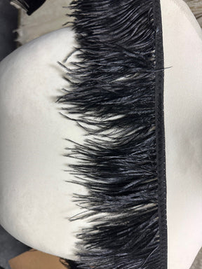 Black Feather Trim - Ostrich (CF)