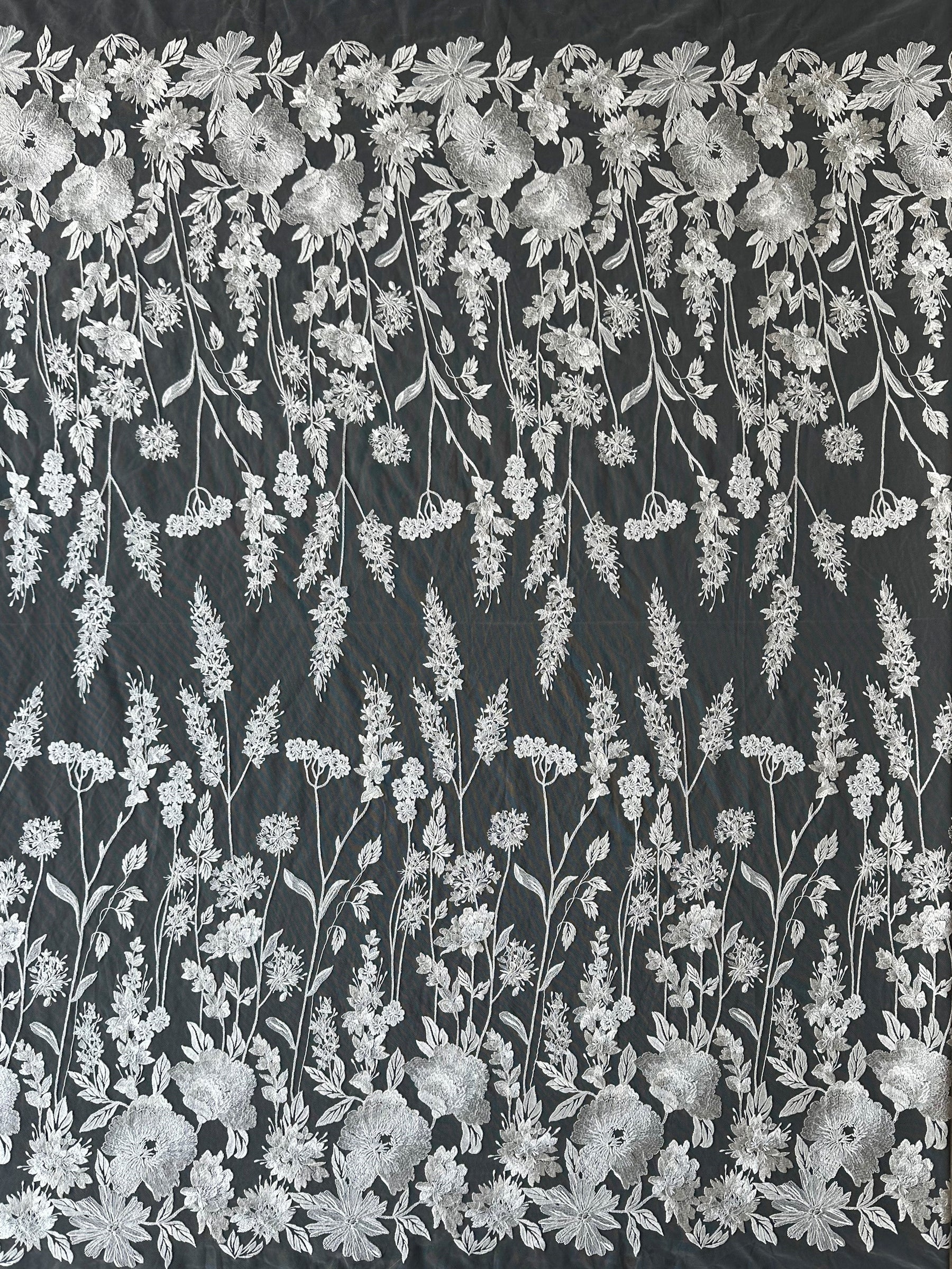 Ivory Embroidered Lace - Genby