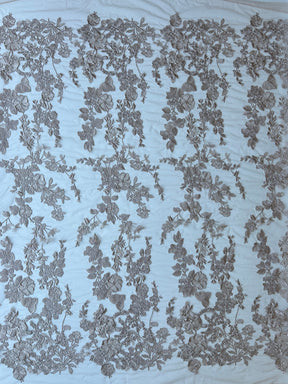 Caramel Embroidery Lace - Garbo
