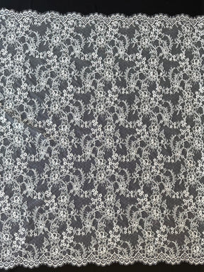Ivory Corded Chantilly Lace - Rorie