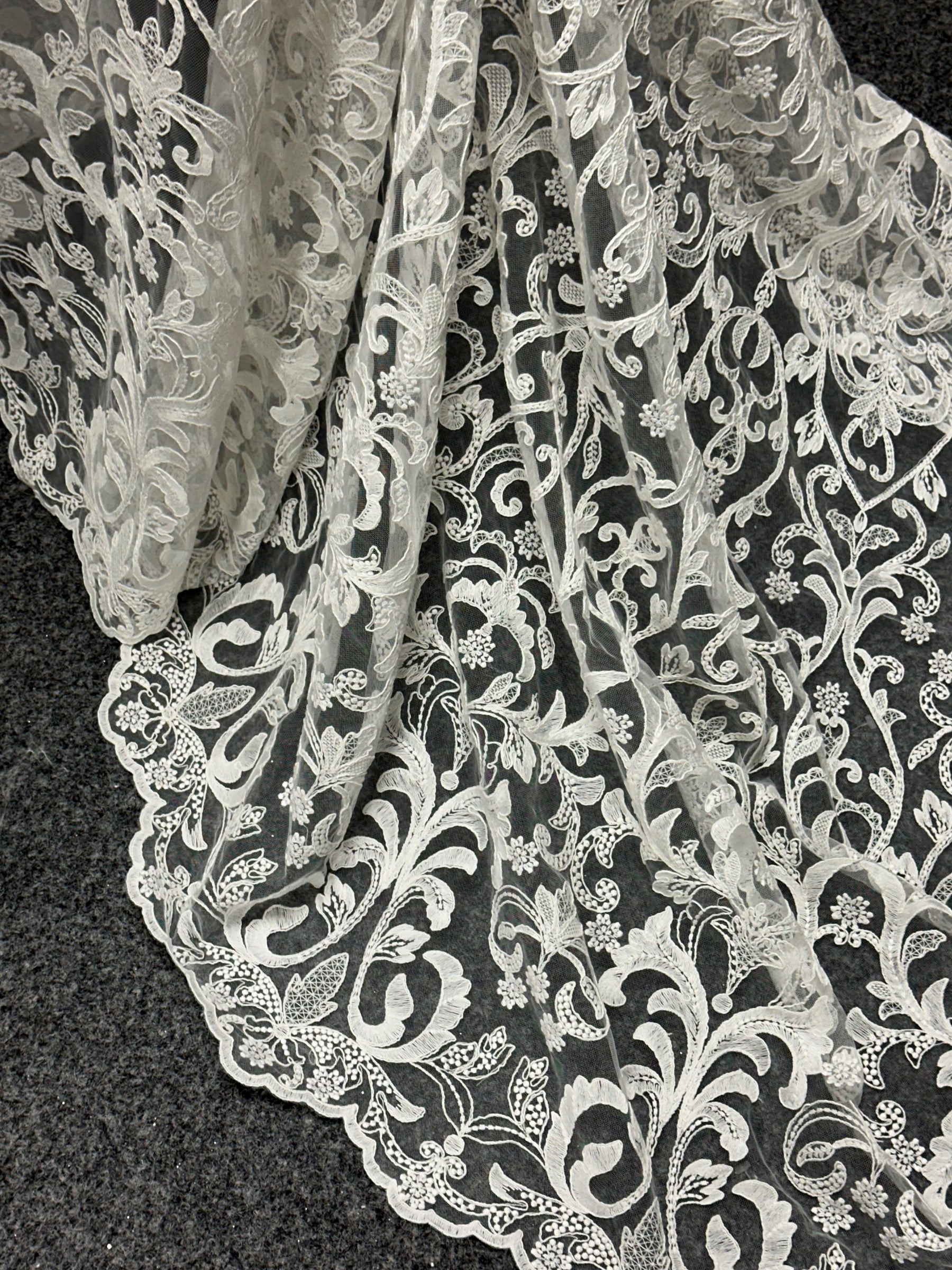 Ivory Corded Lace – Marika