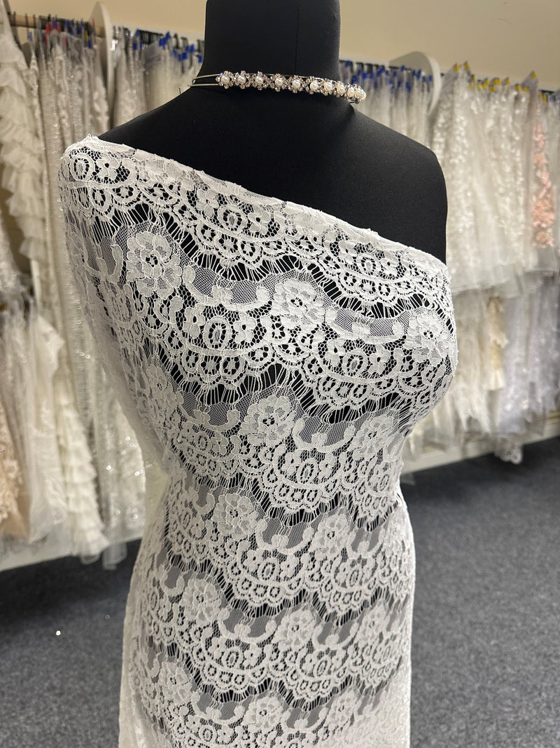 Ivory Corded Lace Donna