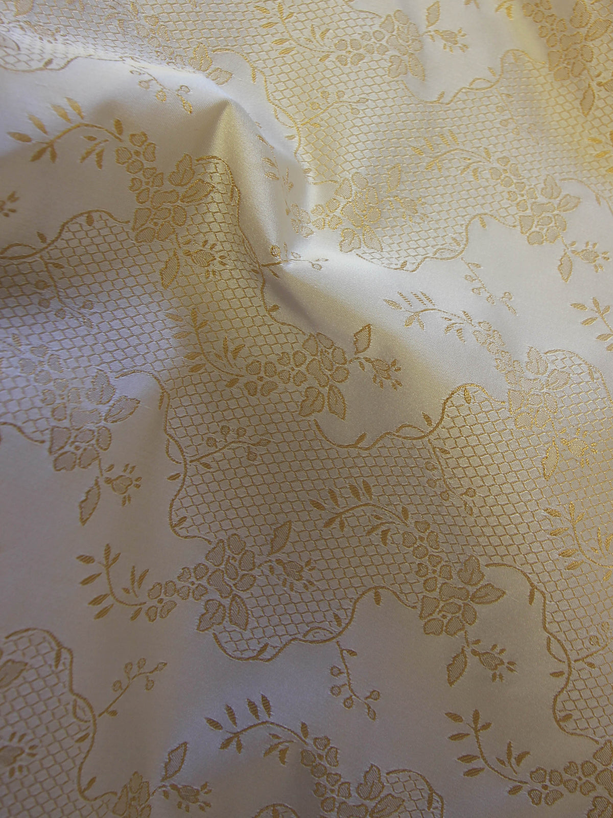 Gold Jacquard Fabric - Antwerp