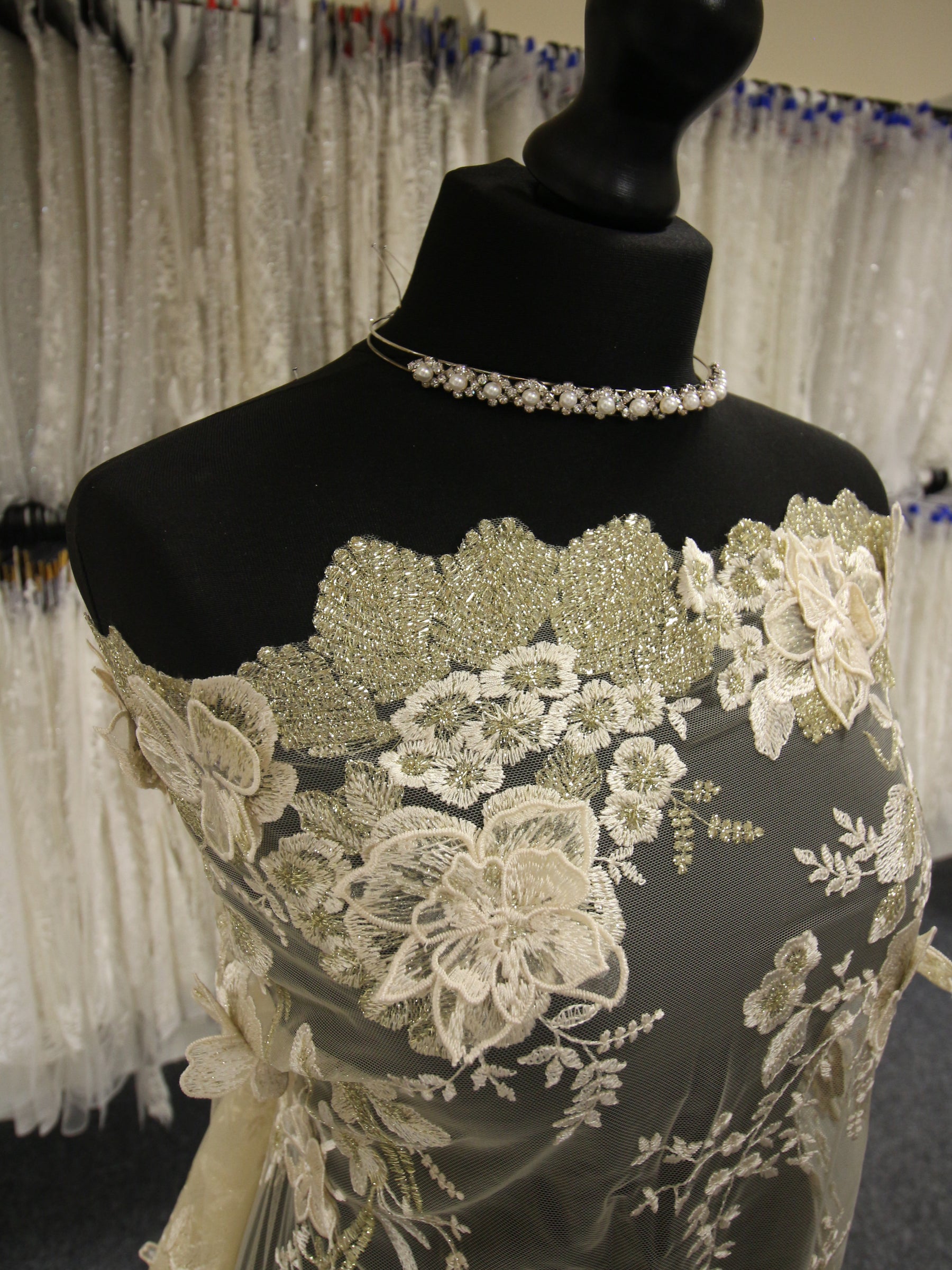 Gold Embroidery Lace - Aubrelia