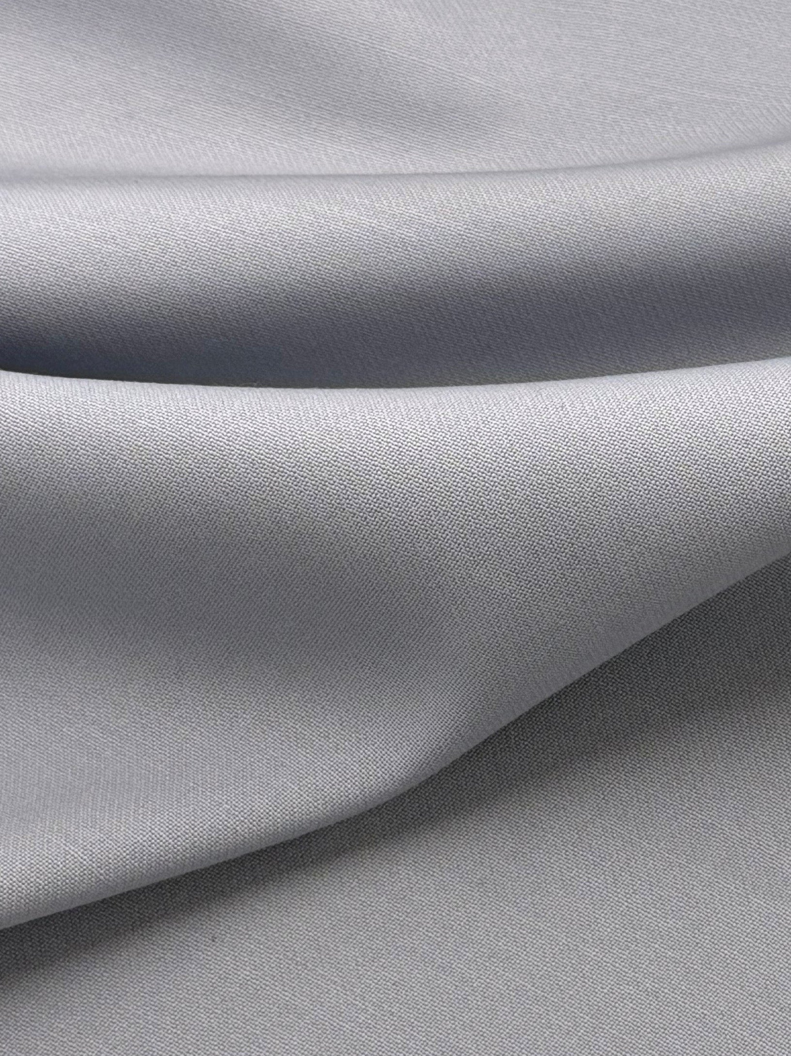 Grey Stretch Italian Wool Crepe - PH4002
