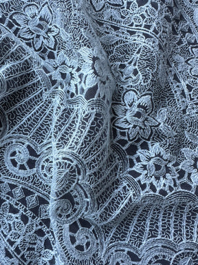Ivory Embroidered Lace - Tremendo