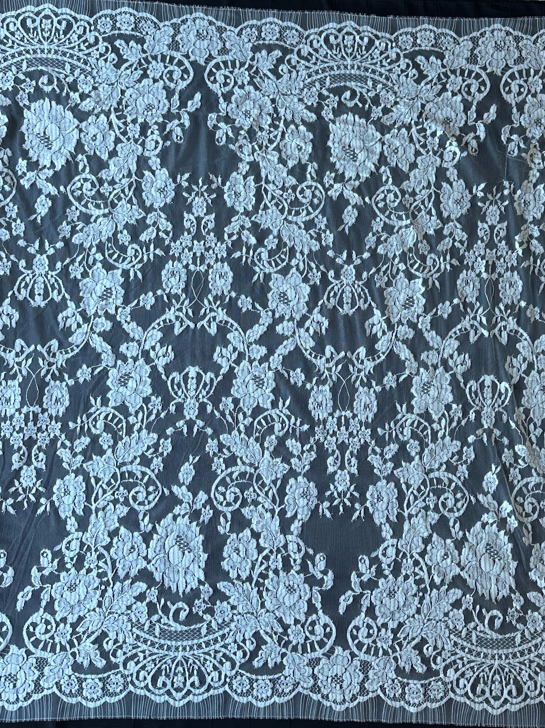 Ivory Organic Chantilly Lace - Nola