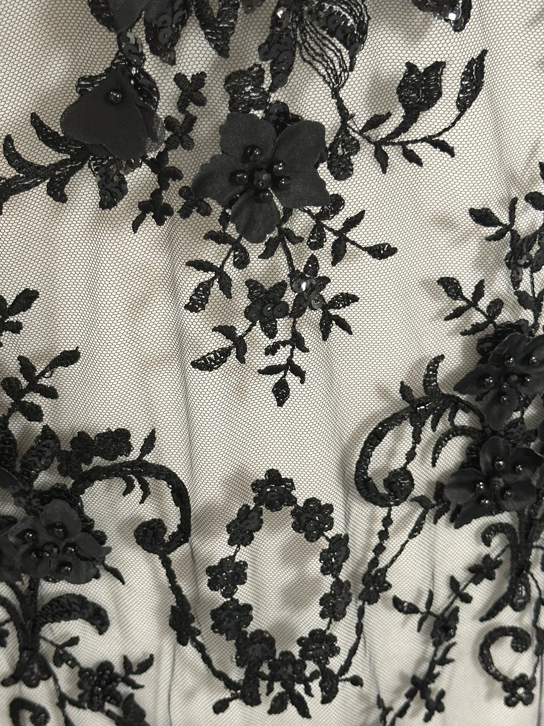 Black Beaded Lace - Audumi