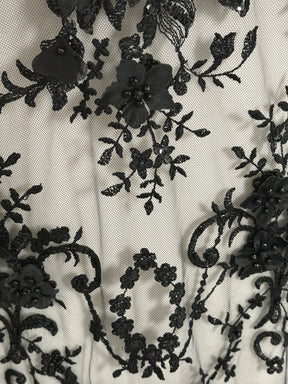 Black Beaded Lace - Audumi