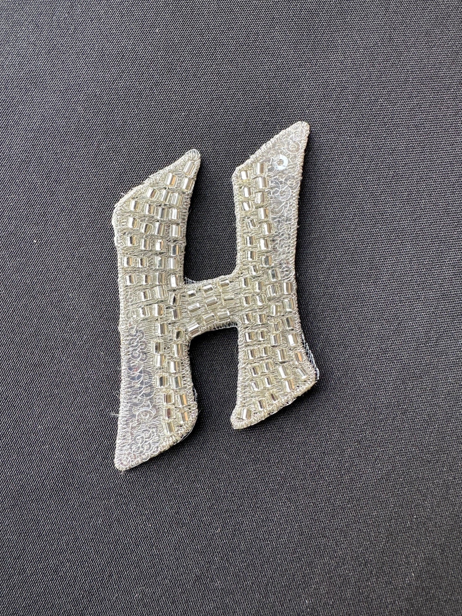 Beaded Letter H