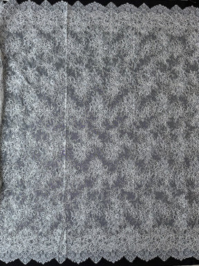 Ivory Corded and Sequin Lace - Muffin