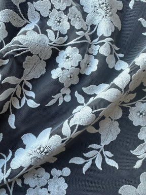 Ivory Embroidered Lace - X579