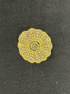 Gold Irridescent Lace Applique - Alarm