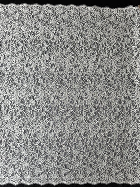 Ivory Sequin Lattice Lace - EB3032