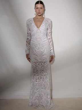 Ivory Beaded Lace - Holland