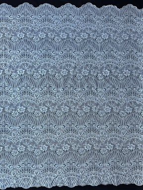 Ivory Embroidered Lace - Tremendo