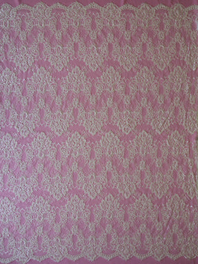 Discounted Ivory Corded & Beaded Lace - Lydia