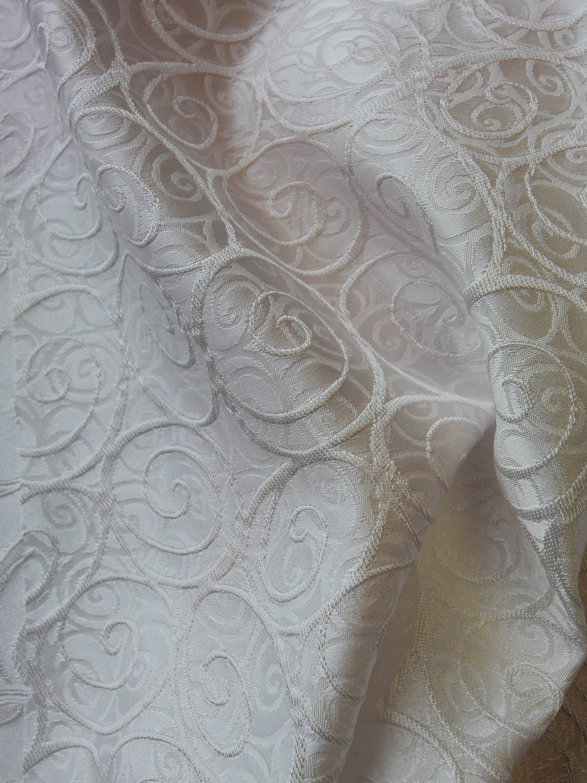 Ivory Jacquard Fabric - Cagliari
