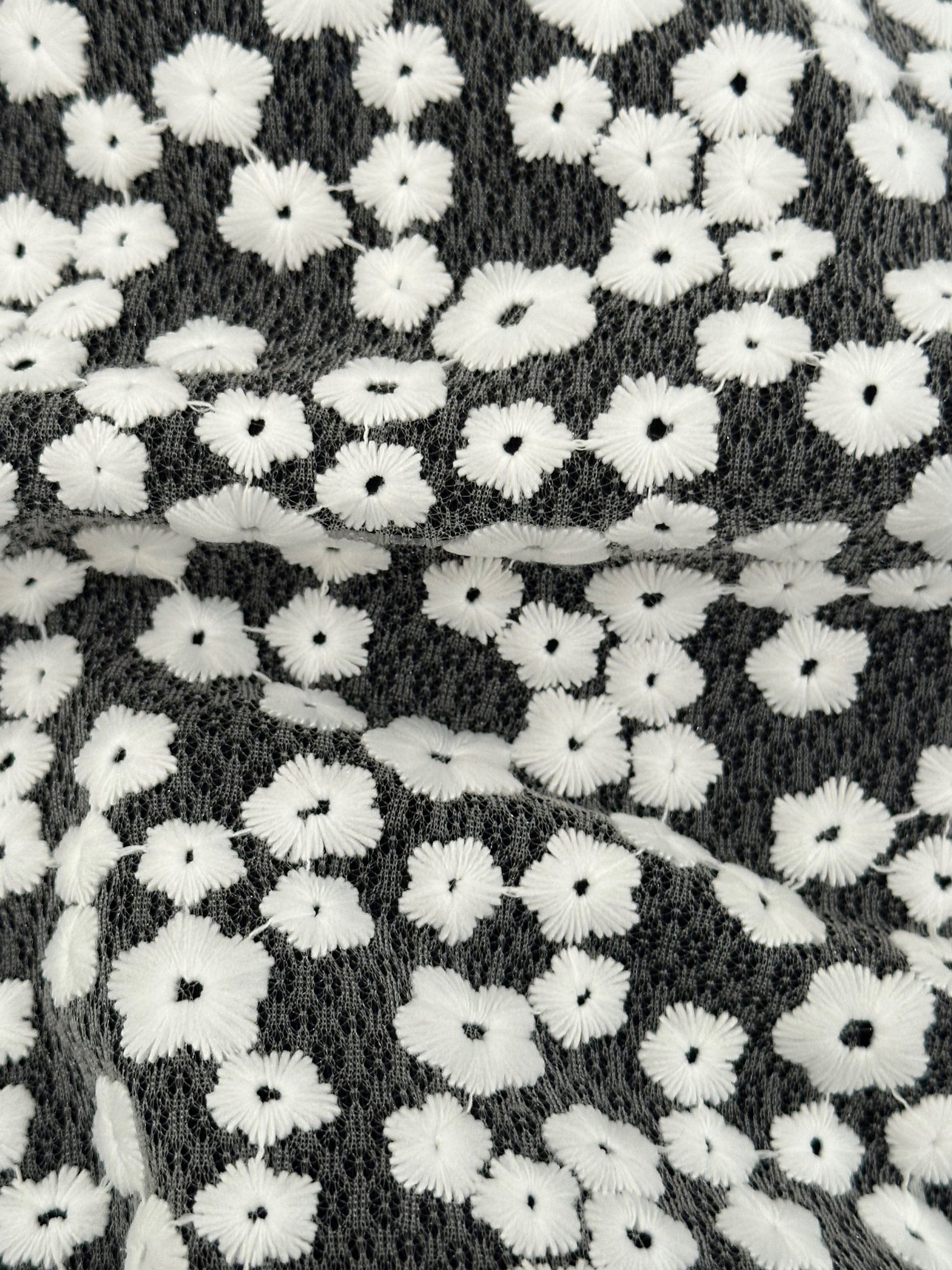 Ivory Embroidered Flower Lace - Molly (CF)