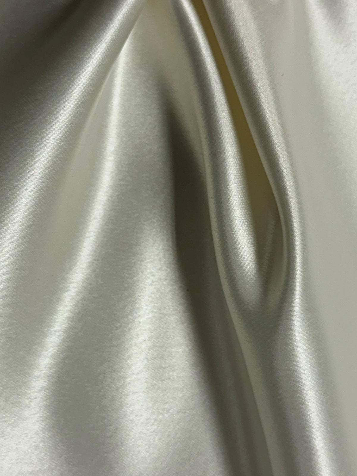 Ivory Polyester Duchess Satin - Distil