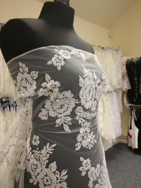 Ivory Glitter Tulle - Edelie