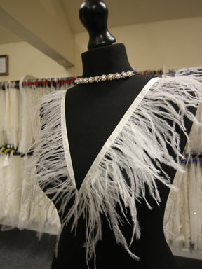 Ivory Feather Trim - Plume