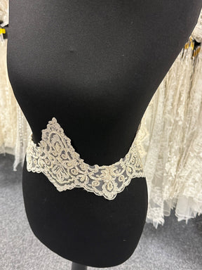 Cappuccino Beaded Lace Trim - Ziggurat