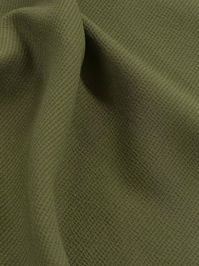 Khaki Green Polyester Crepe - Temple