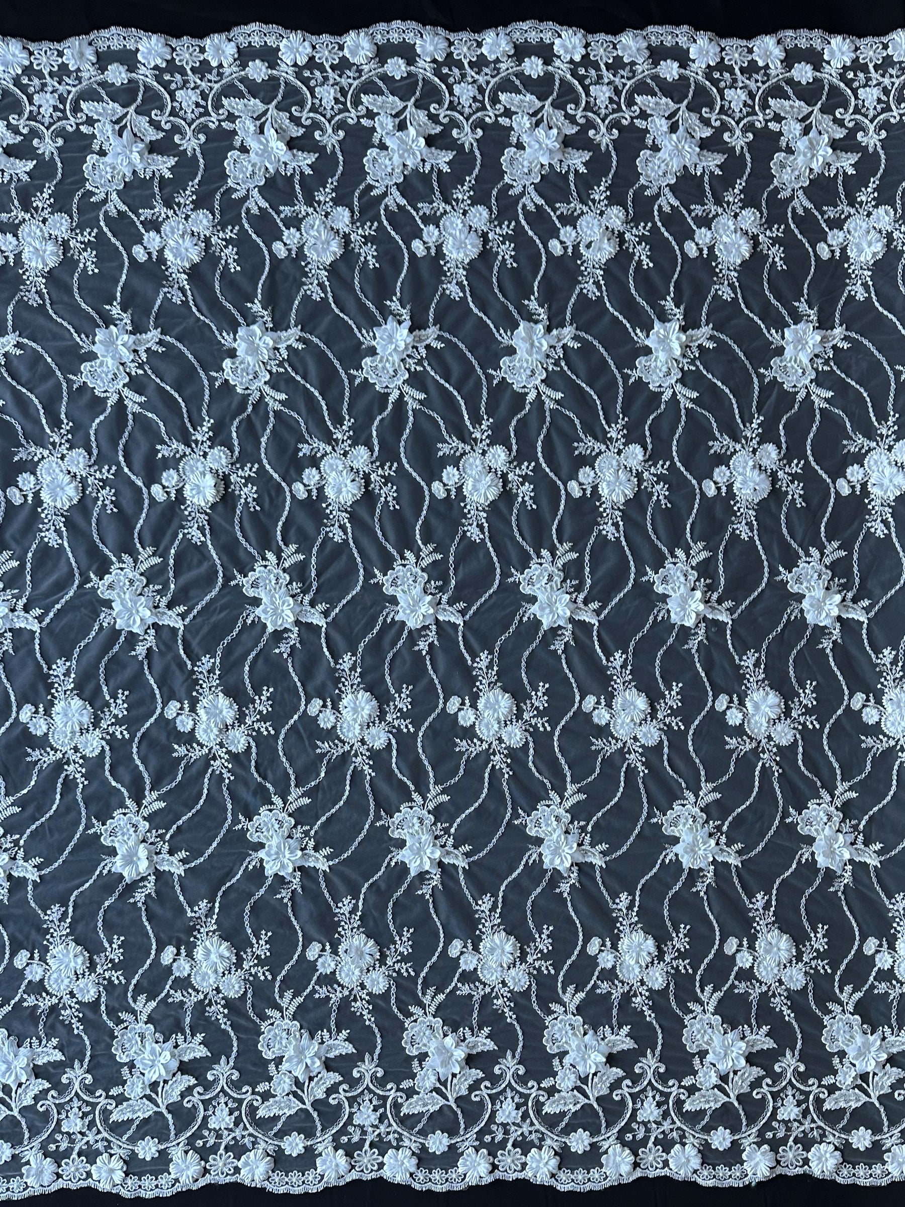 Ivory Flower Lace – Galliard