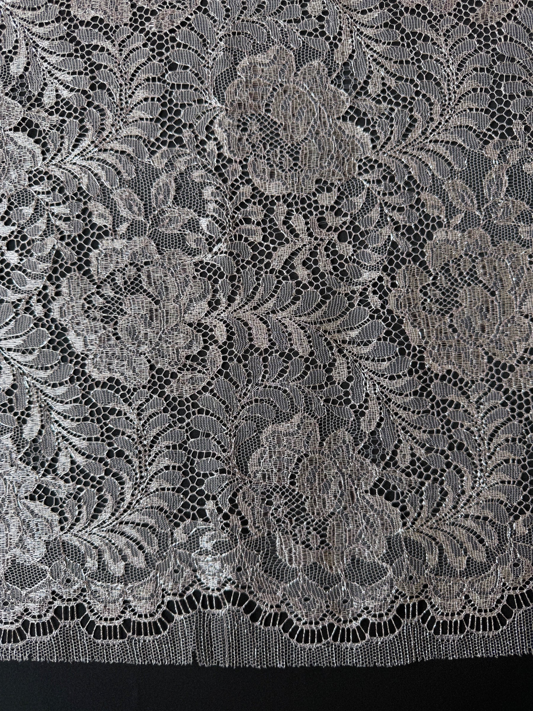 Dusky Pink French Lace - LA2001