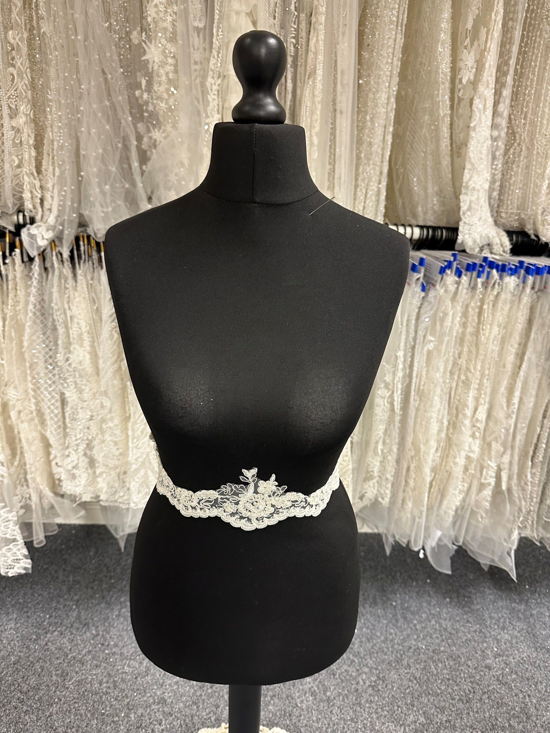 Ivory Beaded Lace Trim - Liberation
