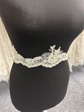 Ivory Beaded Lace Trim - Liberation