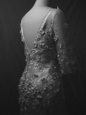 Ivory 3D Embroidery Lace - Magdalana