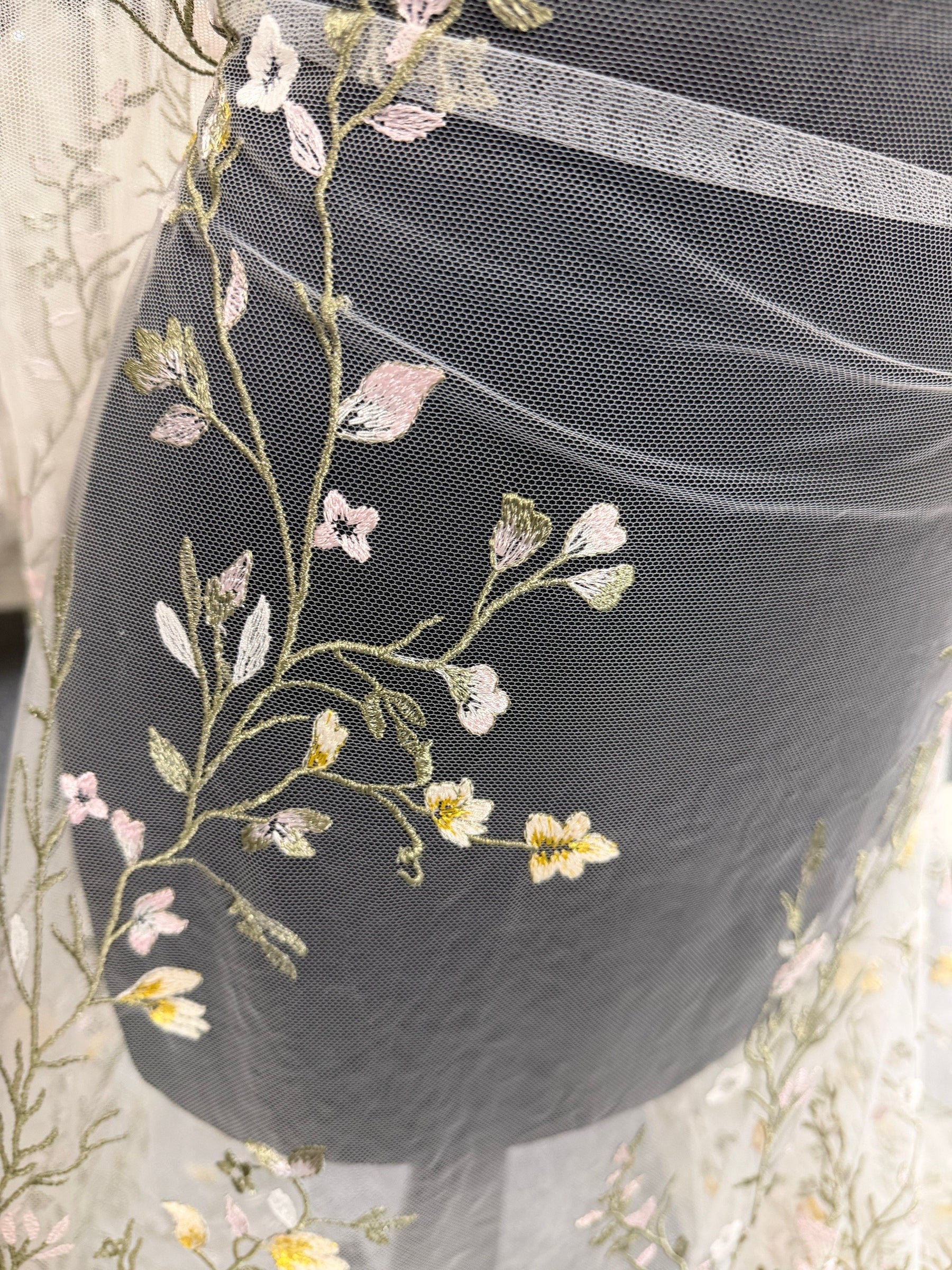 Multi-colored Embroidered Lace - Mania