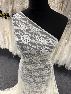 Ivory Raschel Stretch Lace – Matina