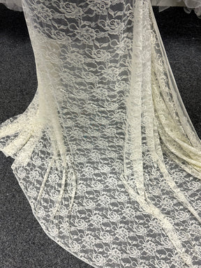 Ivory Raschel Stretch Lace – Matina