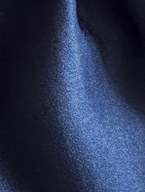 Navy Polyester Satin - Japan