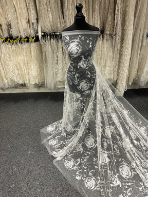 Ivory Glitter Lace - Needle
