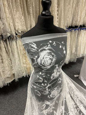 Ivory Glitter Lace - Needle
