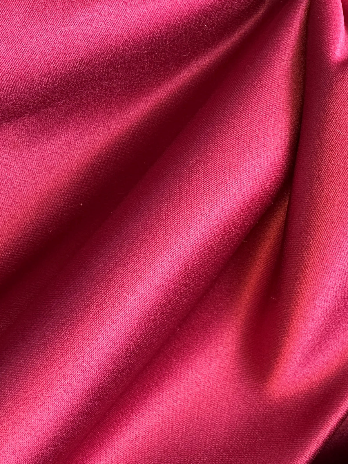 Maroon Polyester Duchess Satin - Contessa