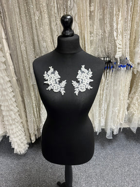 Ivory Beaded Lace Appliques - Noisy
